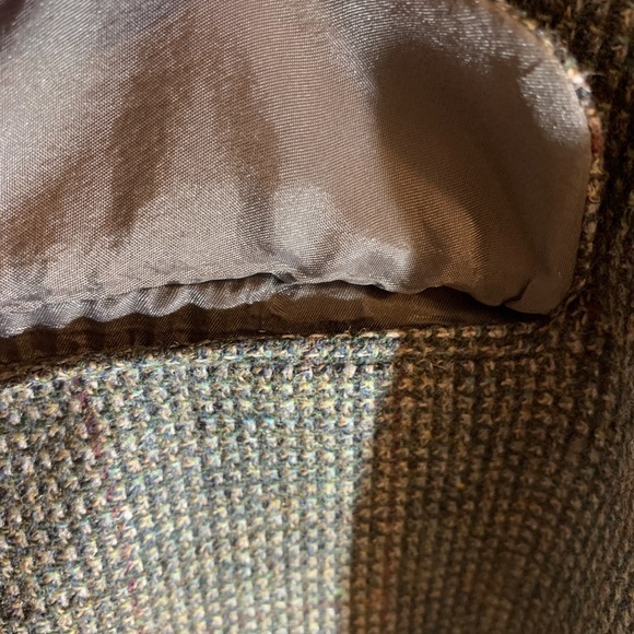 Vintage HAGGAR Pure Wool Gray Tweed Sport Coat Blazer Men’s Size 42 Two Button - Picture 8 of 9